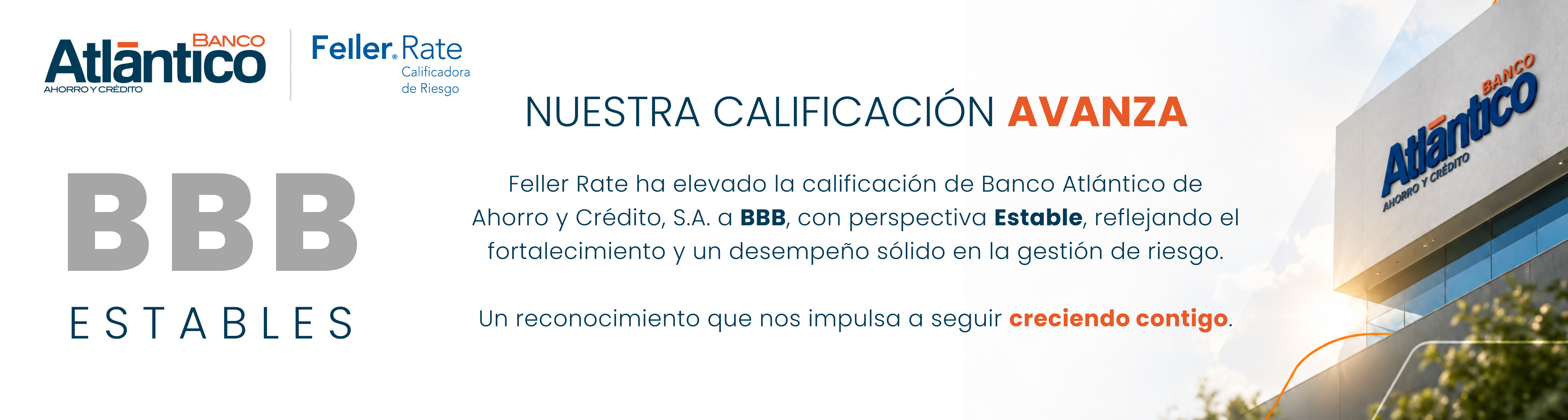 Clasificación de riesgo Banco Atlántico 2026